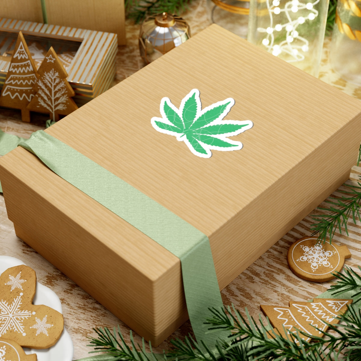 Marijuana Leaf Stickers