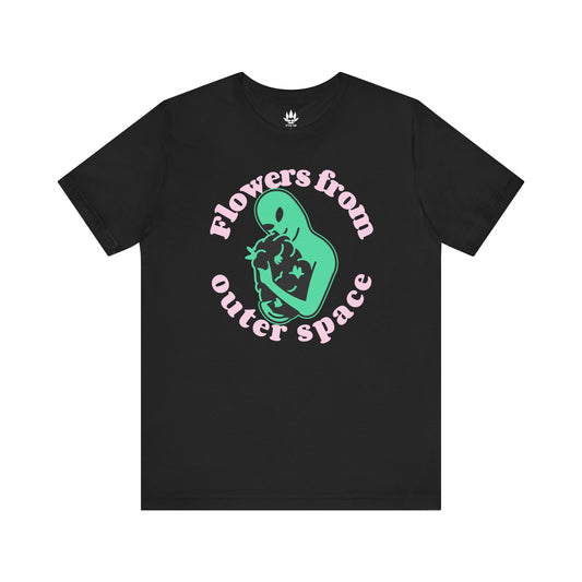 Space Flowers Unisex Tee