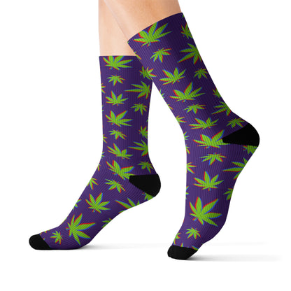 Colorful Cannabis Socks